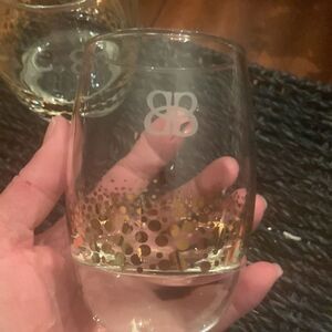 Pair of baileys cocktail glasses preloved ❤️